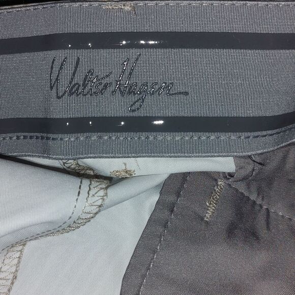 Walter Hagen Men's Perfect 11 Golf Shorts Light Khaki Leaves Sz 36 NWT - Picture 6 of 6